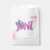 水彩紫陽花第1誕生日 フェイバーバッグ (正面)