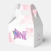 水彩紫陽花第1誕生日 フェイバーボックス (正面サイド)