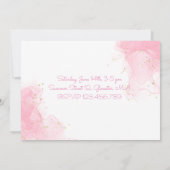 水彩紫陽花第2誕生日招待状 招待状 (裏面)