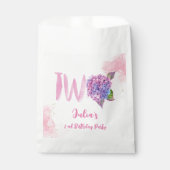 水彩紫陽花第2誕生日 フェイバーバッグ (正面)