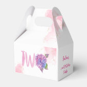 水彩紫陽花第2誕生日 フェイバーボックス (正面サイド)