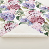 水彩紫陽花 シェルパブランケット (3/4)