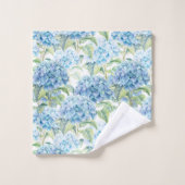 水彩紫陽花 バスタオルセット (ウォッシュタオル)