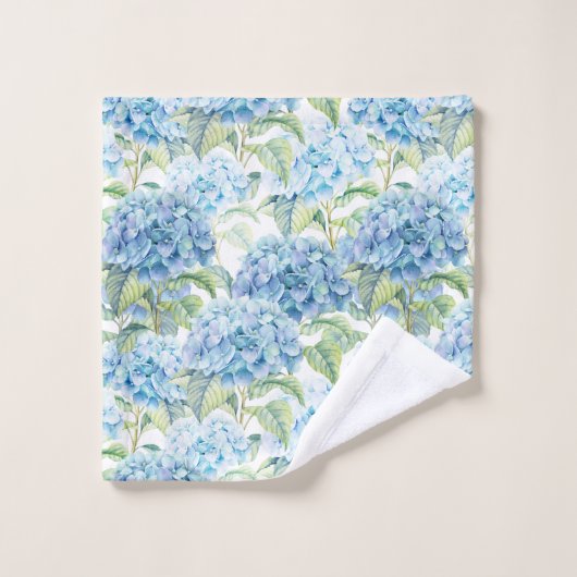 水彩紫陽花 バスタオルセット (ウォッシュタオル)