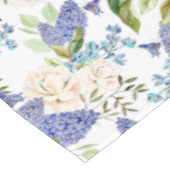水彩紫陽花&バラ花 テーブルクロス (アングル)