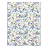 水彩紫陽花&バラ花 テーブルクロス (正面)