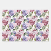 水彩紫陽花 ラッピングペーパーシート (正面)