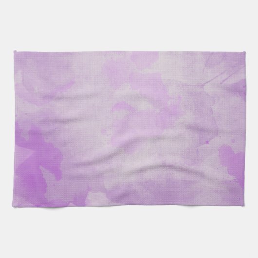 水彩紫 キッチンタオル (横)