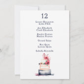 水彩結婚のケーキ台数表 招待状 (裏面)