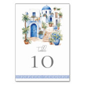 水彩結婚ギリシャ テーブルナンバー (裏面)