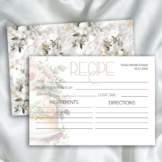 水彩結婚ケーキレシピ