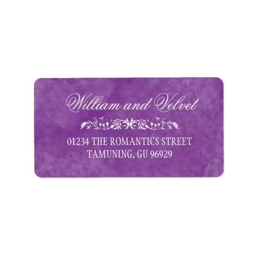 水彩結婚住所 シール (正面)