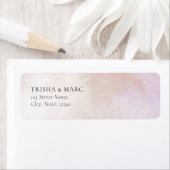水彩結婚差出人住所ラベル ラベル (インサイチュ)