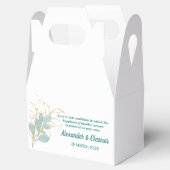 水彩結婚式の引き出物箱 フェイバーボックス (オープン)