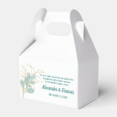 水彩結婚式の引き出物箱 フェイバーボックス (正面サイド)