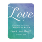 水彩結婚式の引き出物 マグネット (縦)