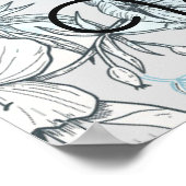 水彩結婚式写真小道具ポスター ポスター (角)