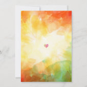 水彩結婚式招待状アモダンート 招待状 (裏面)