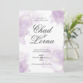 水彩結婚式招待状カード 招待状 (スタンド正面)