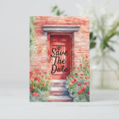 水彩結婚式招待状 招待状 (スタンド正面)