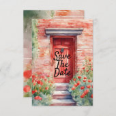 水彩結婚式招待状 招待状 (正面/裏面)