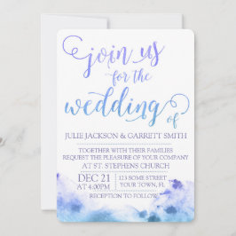 水彩結婚式招待状 招待状