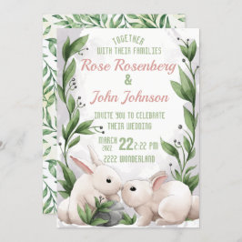 水彩結婚式招待状 招待状