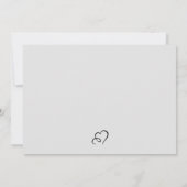 水彩結婚式招待状 招待状 (裏面)