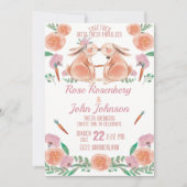 水彩結婚式招待状 招待状 (正面)