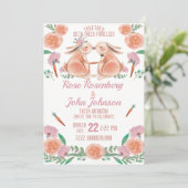 水彩結婚式招待状 招待状 (スタンド正面)
