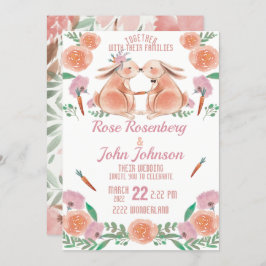 水彩結婚式招待状 招待状