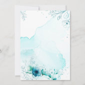 水彩結婚式招待状 招待状 (裏面)