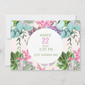 水彩結婚式招待状 招待状 (裏面)