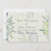 水彩結婚式招待状 招待状 (正面)