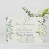 水彩結婚式招待状 招待状 (スタンド正面)