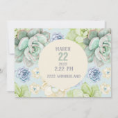 水彩結婚式招待状 招待状 (裏面)