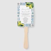 水彩結婚式 プログラムアマルフィタイル ハンドファン (正面)