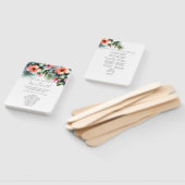 水彩結婚式 プログラムトロピカルハイビスカス ハンドファン (組立なし)