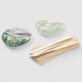 水彩結婚式 プログラムマウンテンズディアパインズ ハンドファン (組立なし)