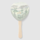 水彩結婚式 プログラムマウンテンズディアパインズ ハンドファン (裏面)