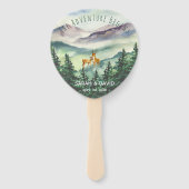 水彩結婚式 プログラムマウンテンズディアパインズ ハンドファン (正面)