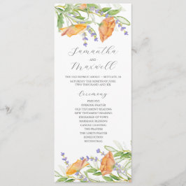 水彩結婚式 プログラム野花 プログラム