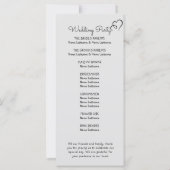 水彩結婚式 プログラム (裏面)