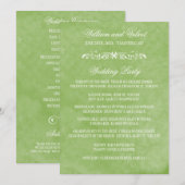 水彩結婚式 プログラム (正面/裏面)