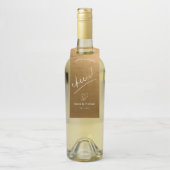 水彩結婚応援秋金ゴールドID786 ボトルネックタグ (ボトル)