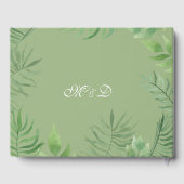 水彩結婚葉 ゲストブック (裏面)