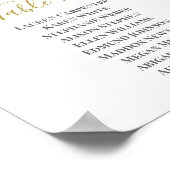 水彩結婚表 ポスター (角)