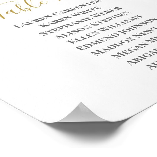 水彩結婚表 ポスター (角)