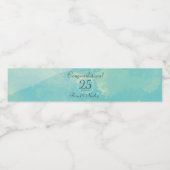 水彩結婚記念日のウォーターボトルラベル ペットボトルラベル (シングルラベル)