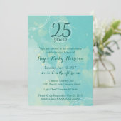 水彩結婚記念日招待状 招待状 (スタンド正面)